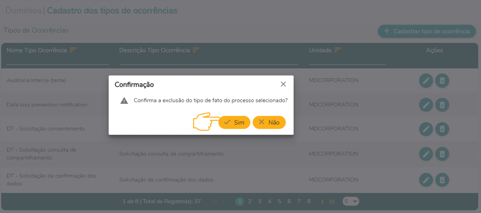 Dominios - cadastro tipos ocorrencias - exclusão.png