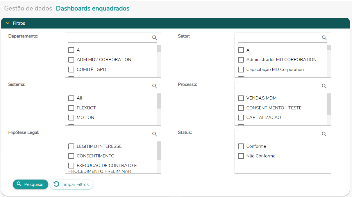 Gestão de tratamento de dados - Gestão de Enquadramento - filtros.PNG