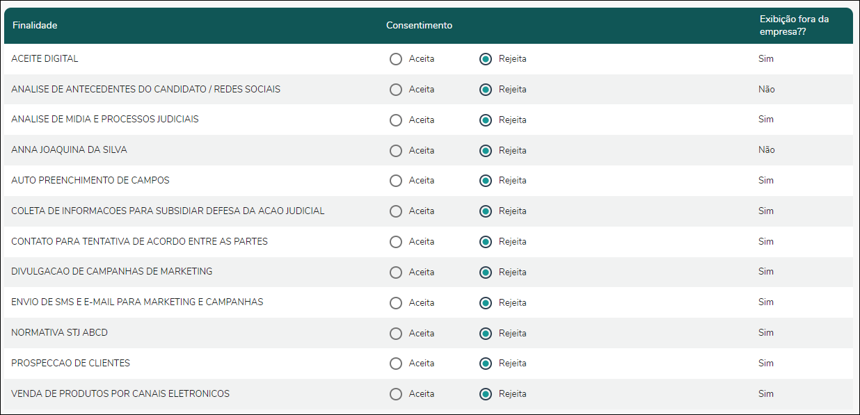 Gestão de tratamento de dados - Registro de Consentimento - finalidade.PNG